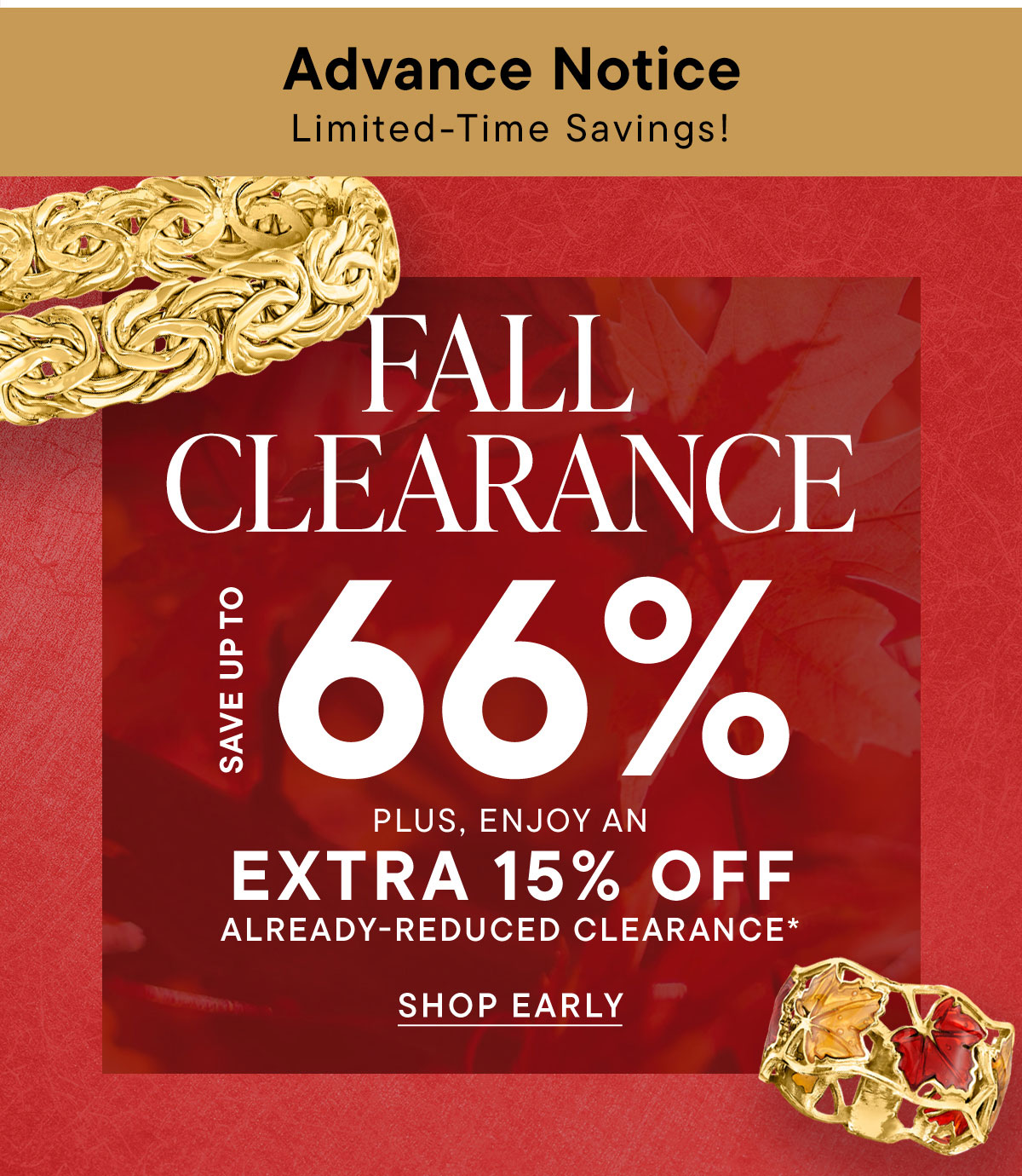 Fall Clearance