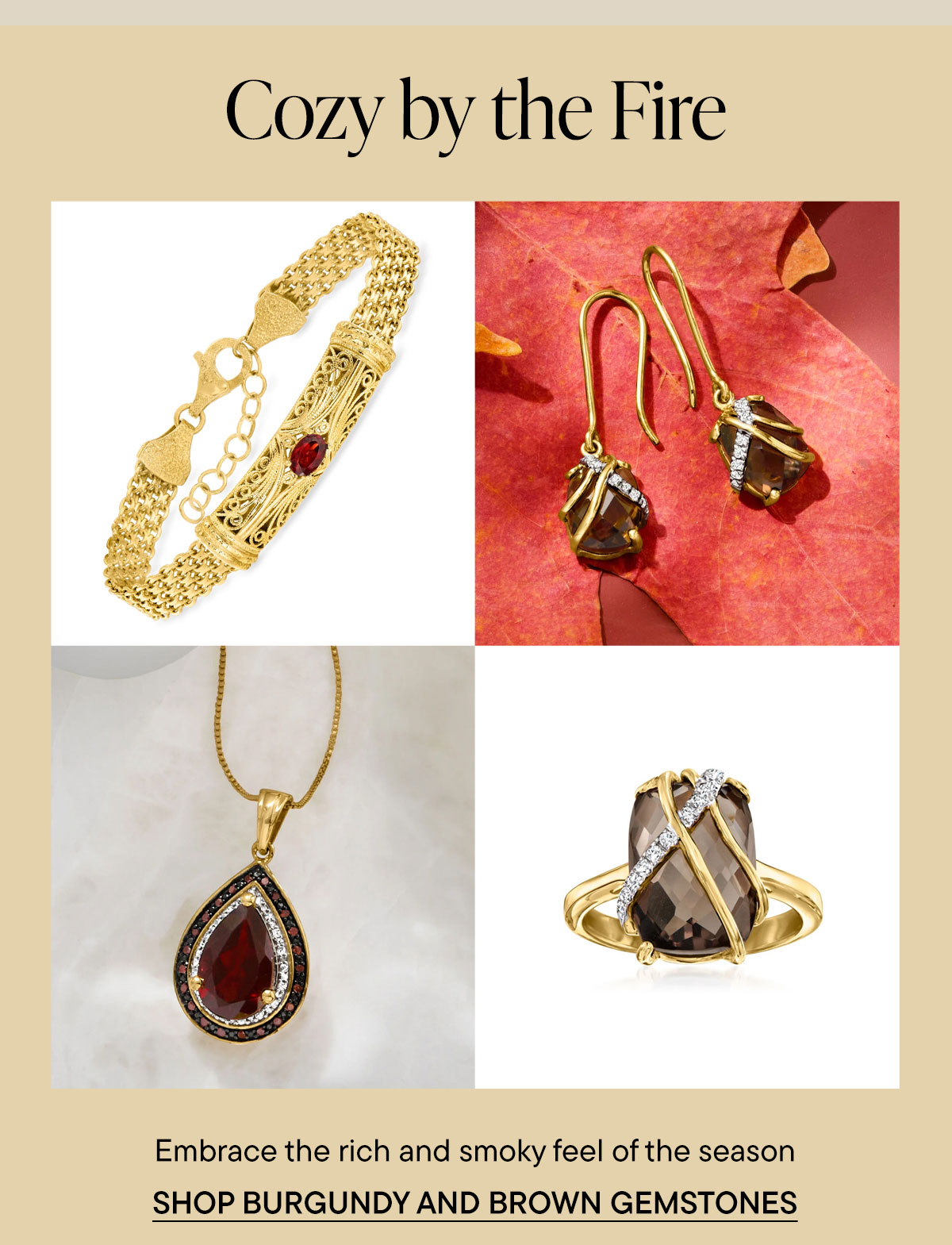 Shop Burgundy and Brown Gemstones