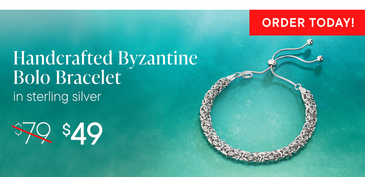 Handcrafted Byzantine Bolo Bracelet. $49