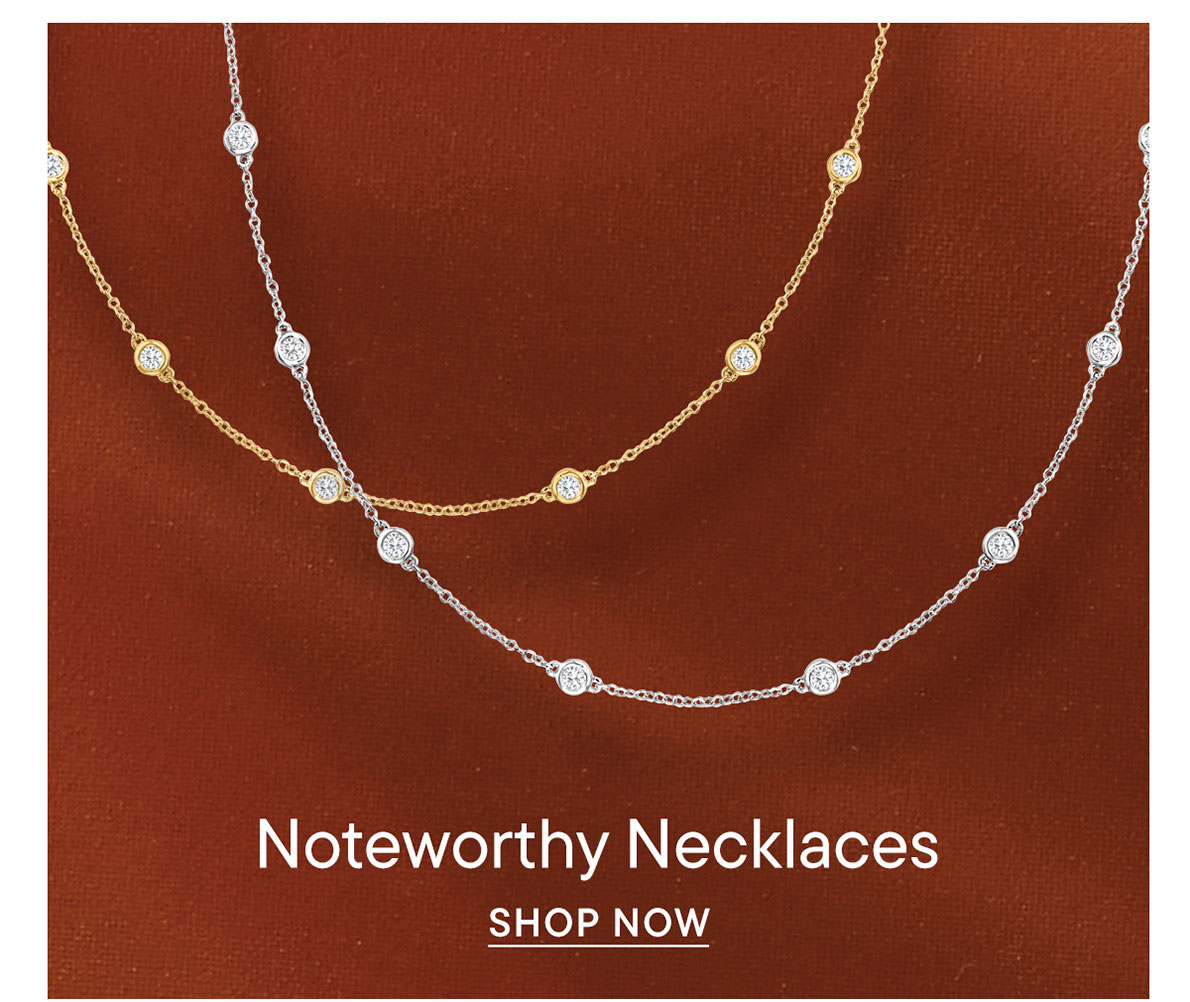 Noteworthy Necklaces. Shop Now