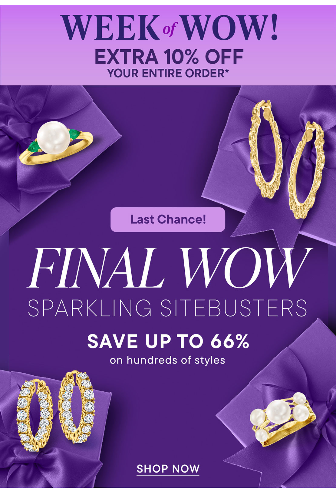 Final WOW Sparkling Sitebusters. Save Up To 66%