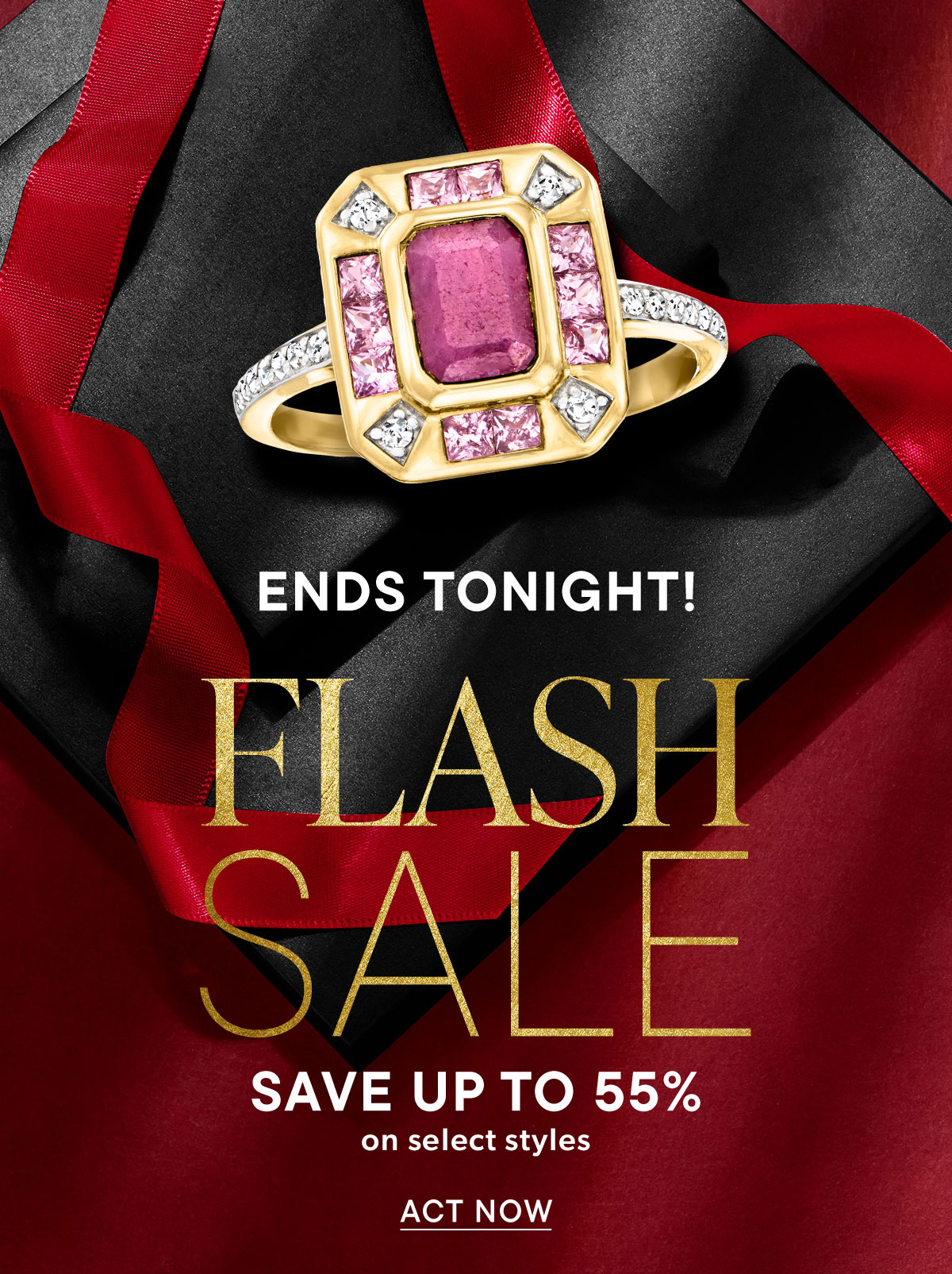 Ends Tonight Flash Sale. Save Up To 55% on Select Styles