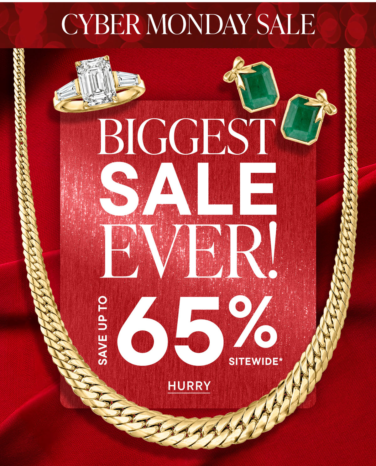 Biggest Sale Ever! Save Up To 65% Sitewide. Hurry