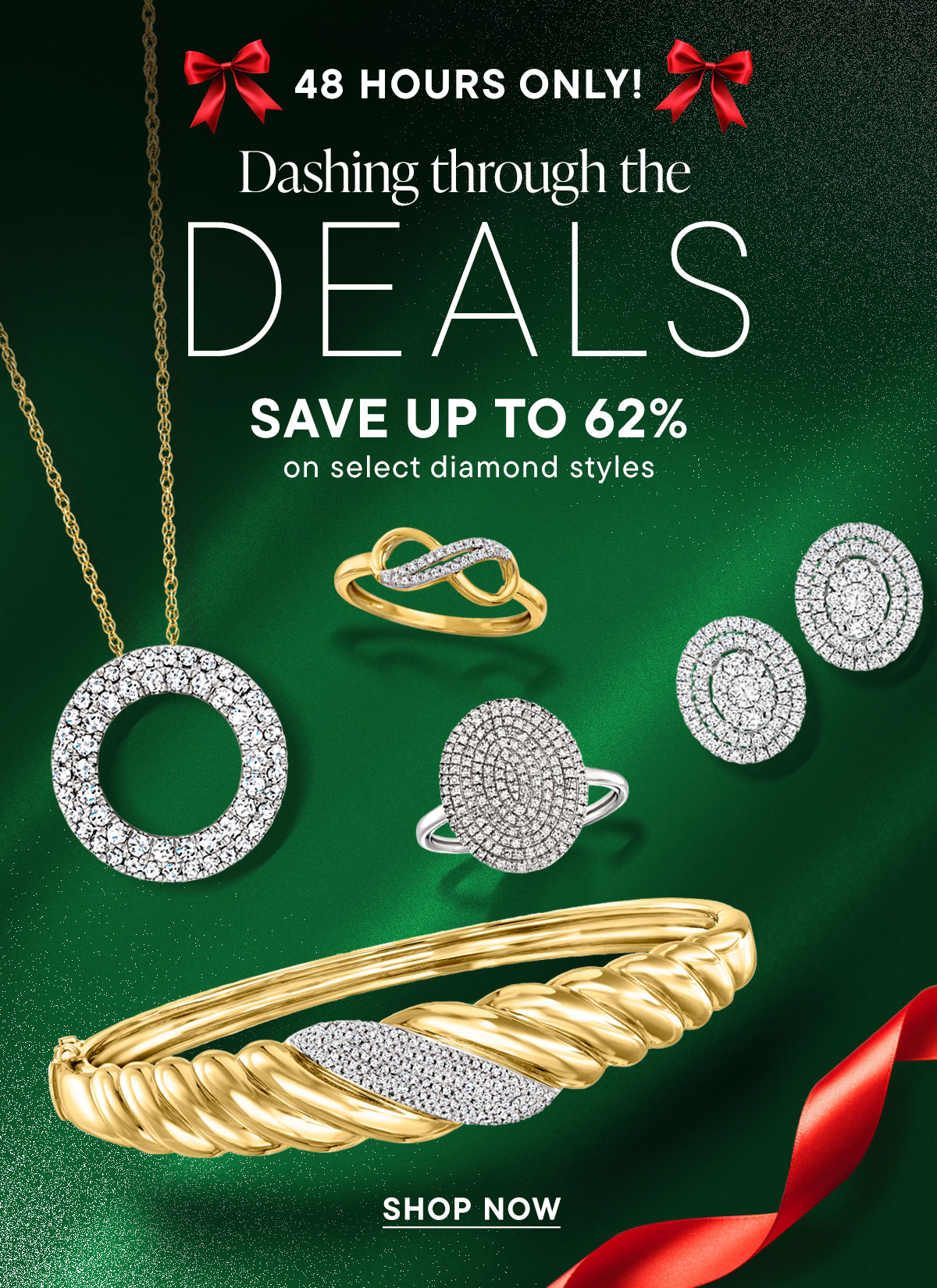 Dashing Through The Deals. Save Up To 62% on Select Diamond Styles