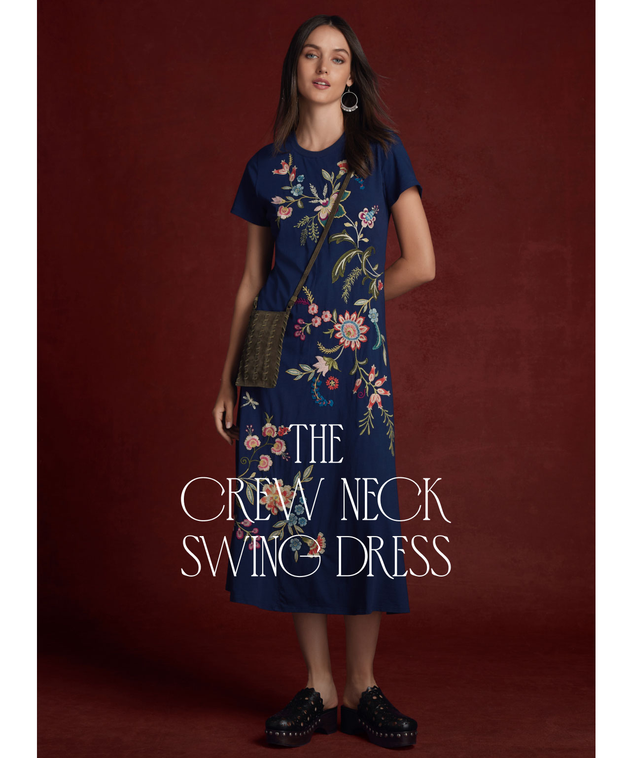 THE CREW NECK SWING DRESS