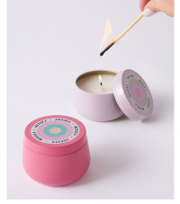 Image of two pink candle tins