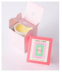 Image of a pink boxed candle