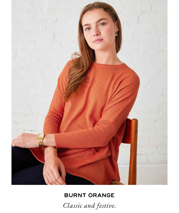 Burnt Orange - Classic and festive.