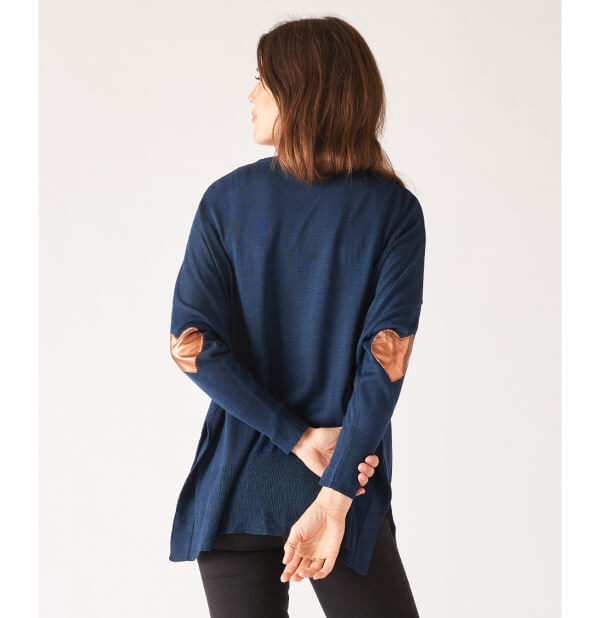 Amour Sweater Light Navy and Bronze