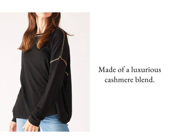 Made of a luxurious cashmere blend