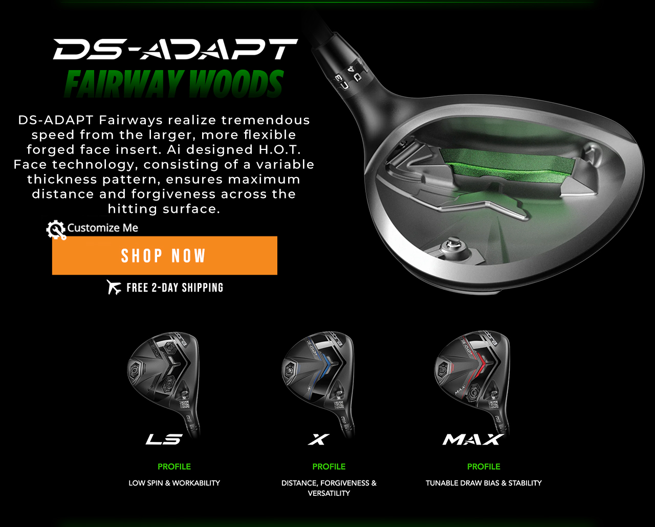 Cobra DS-Adapt Fairway Woods