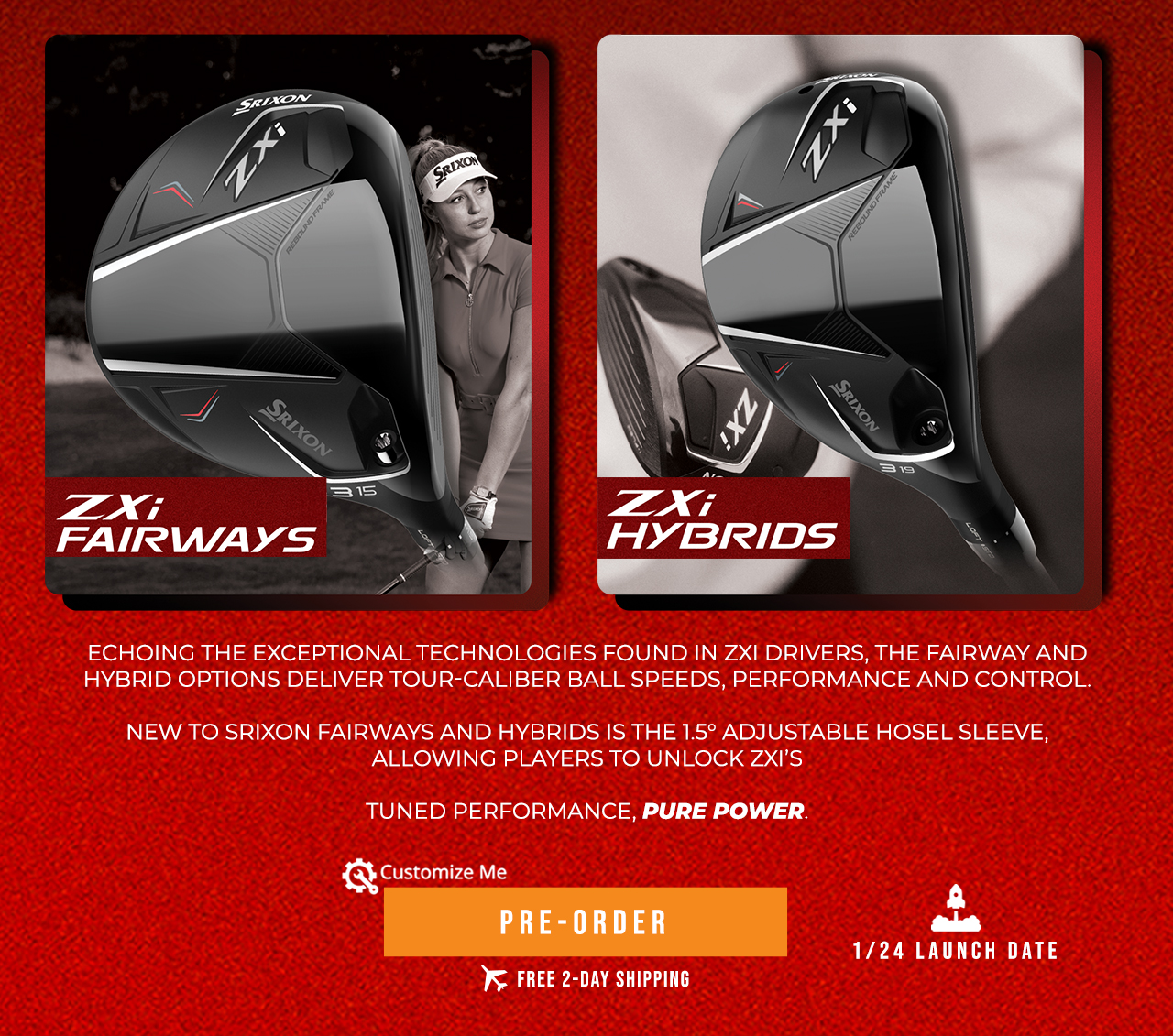 Srixon ZXi Fairway Woods & Hybrids