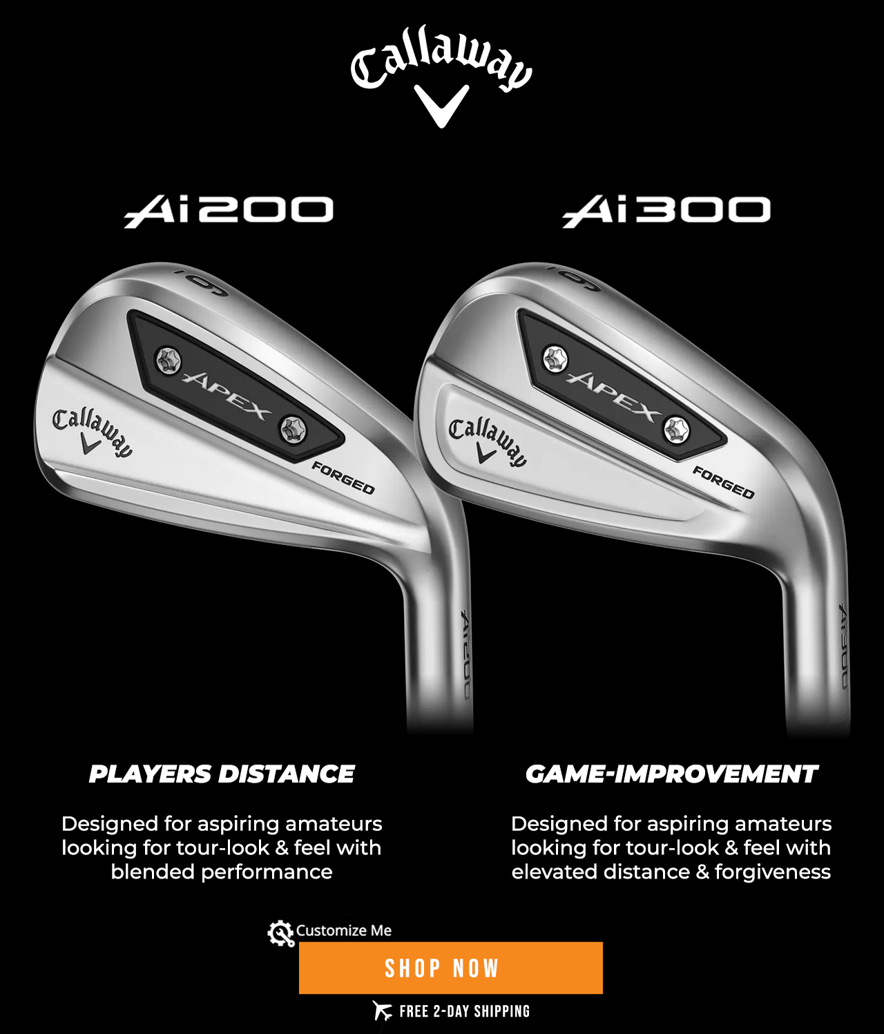 Callaway Apex Ai200 and Ai300 Irons