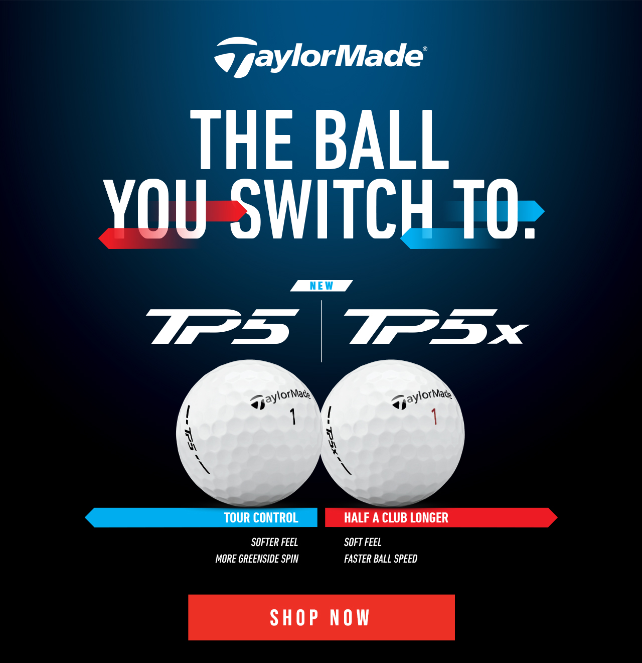 TaylorMade TP5/TP5x Golf Balls