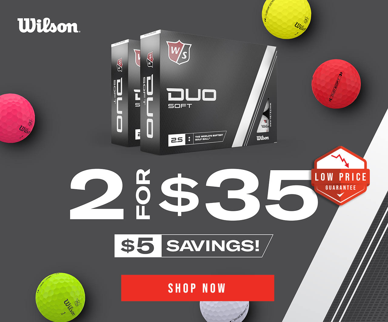 Wilson Duo Soft Golf Balls | 2 for $35