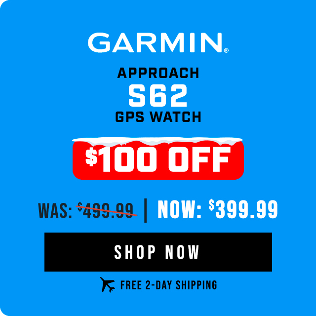 Garmin Approach S62 GPS Watch | $100 OFF