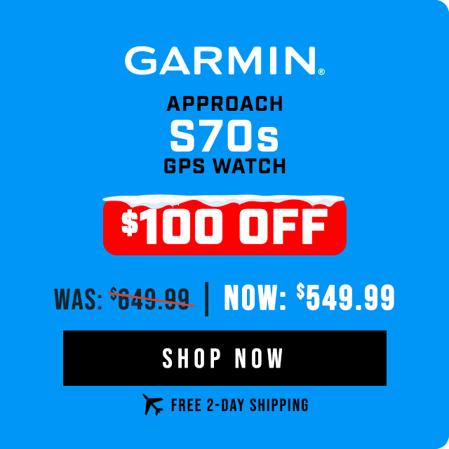 Garmin Approach S70s GPS Watch | $100 OFF