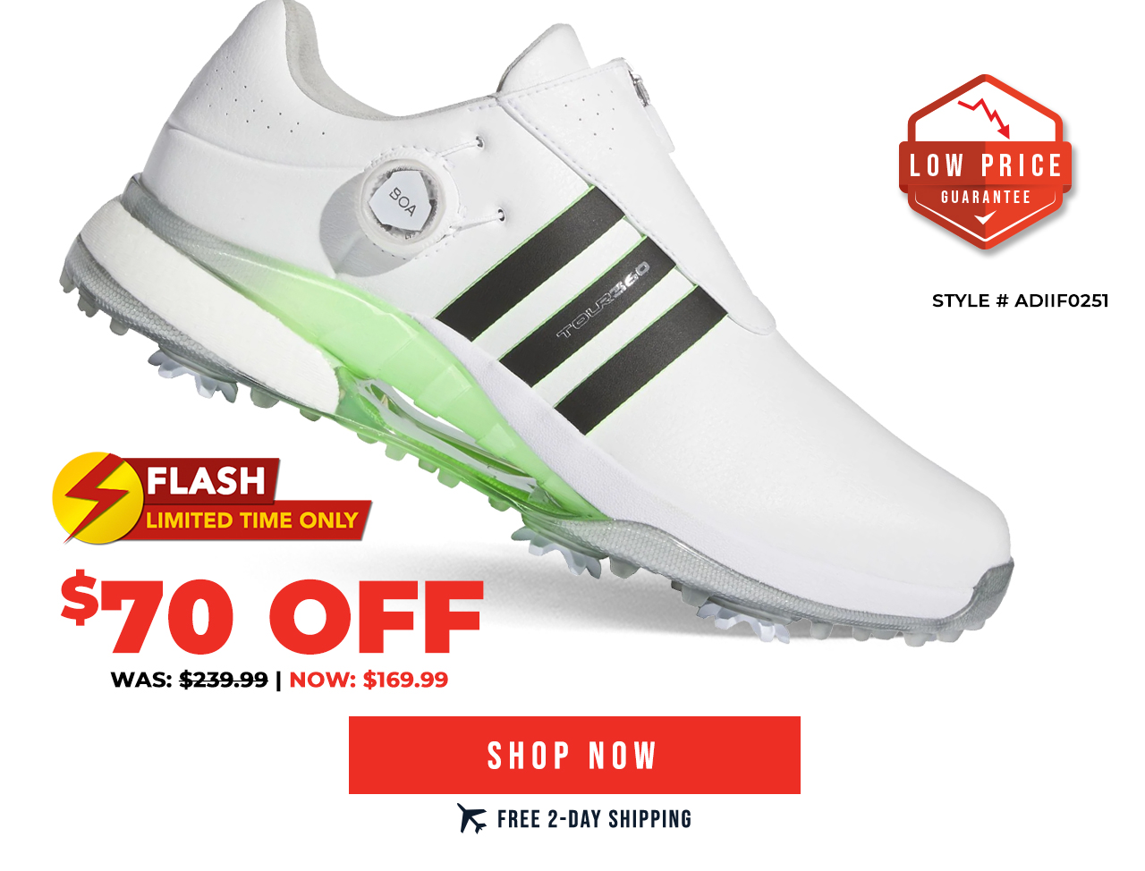 adidas TOUR360 2024 BOA Golf Shoes | ON SALE