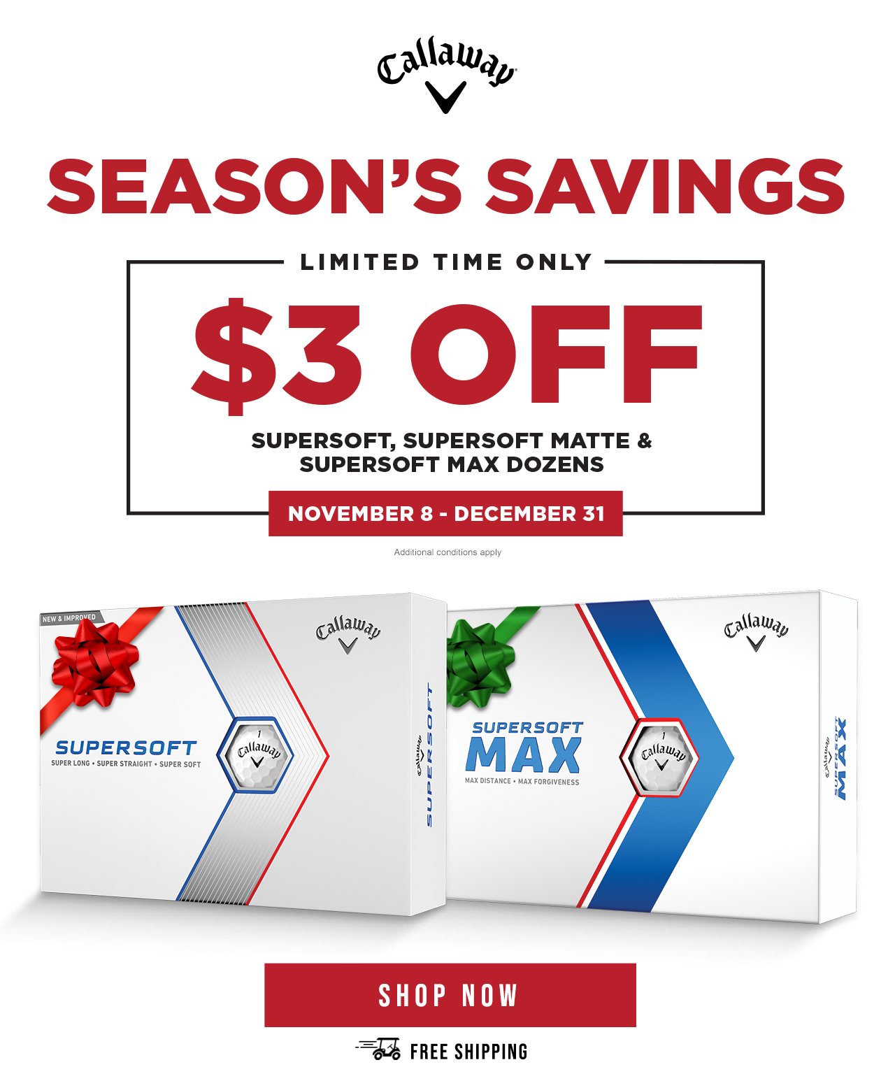 Callaway SuperSoft Holiday Savings