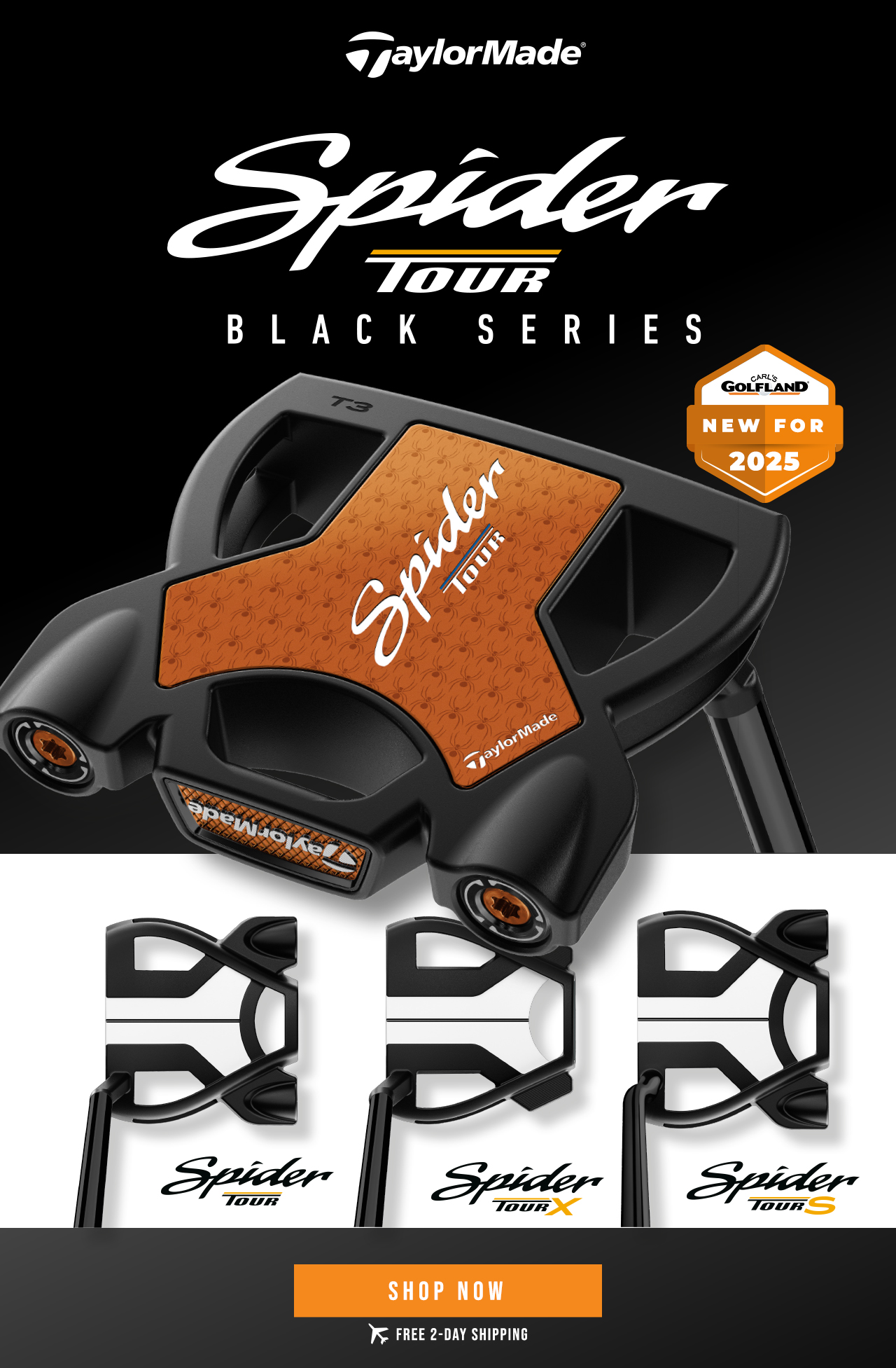 TaylorMade Spider Tour Black Series Putters