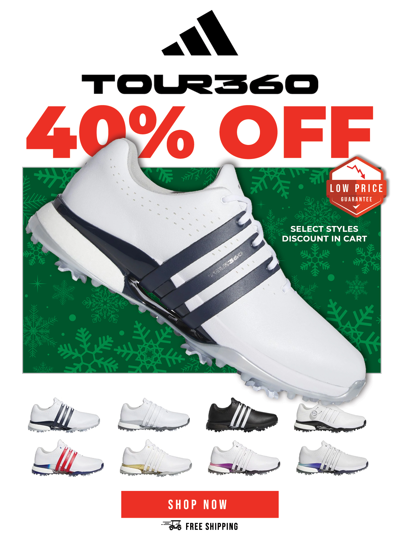 adidas Tour360 Golf Shoes | 40% OFF