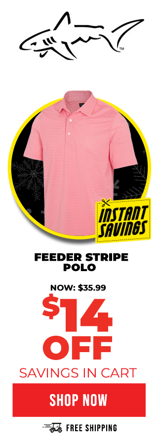 Greg Norman Feeder Stripe Polo