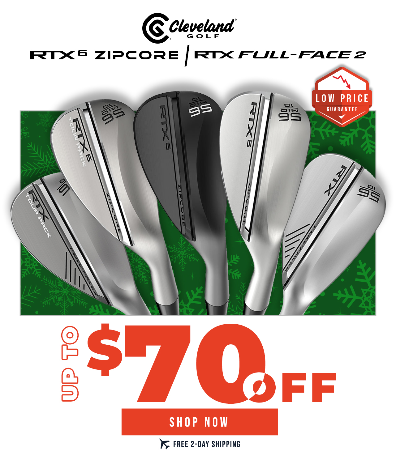 Cleveland RTX6 ZipCore | RTX Full-Face 2 Wedges