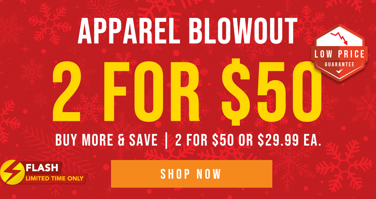 2 for $50 Flash Sale Apparel