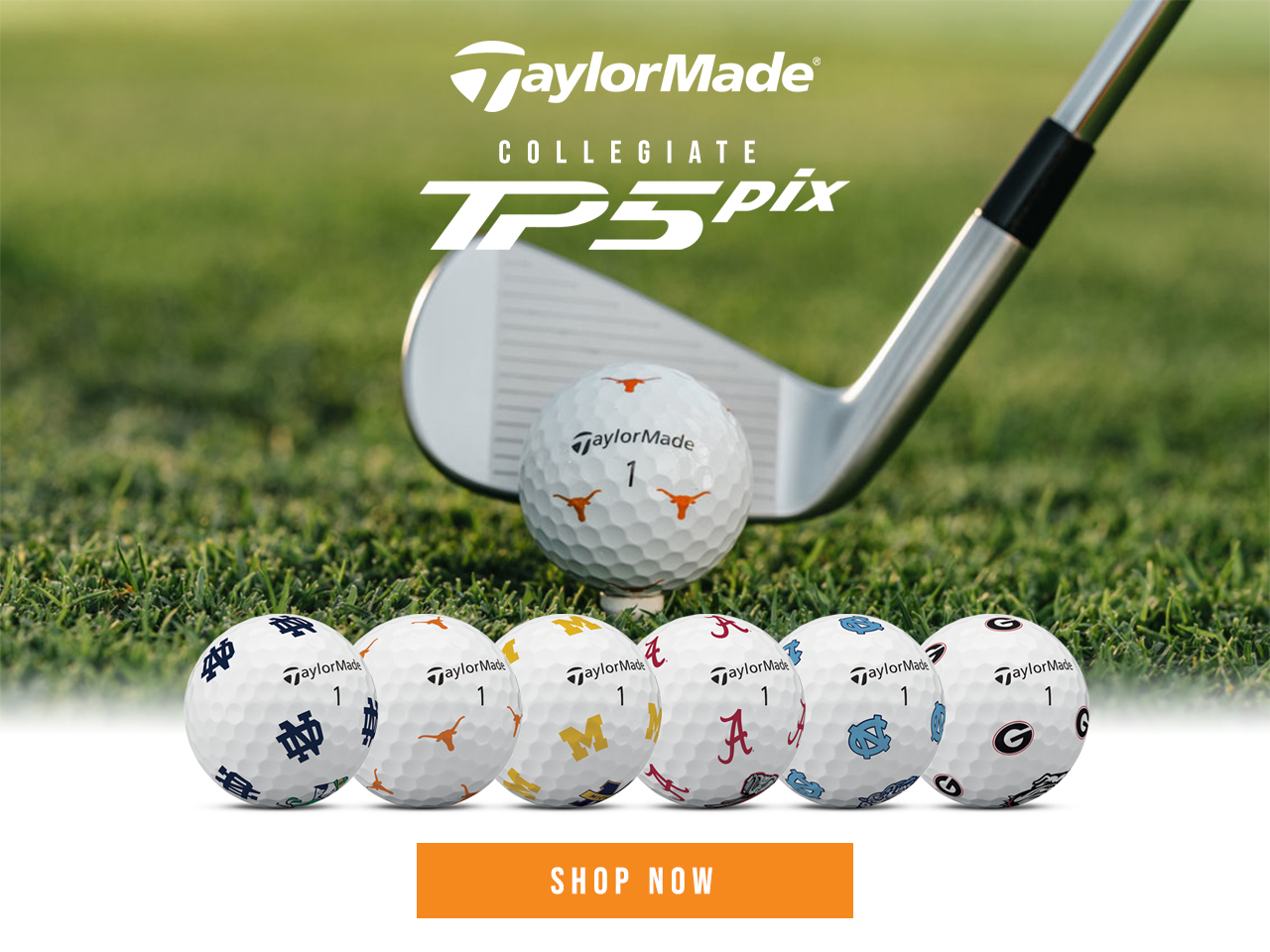 TaylorMade TP5 Pix Collegiate Golf Balls