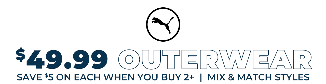 PUMA Outerwear Savings