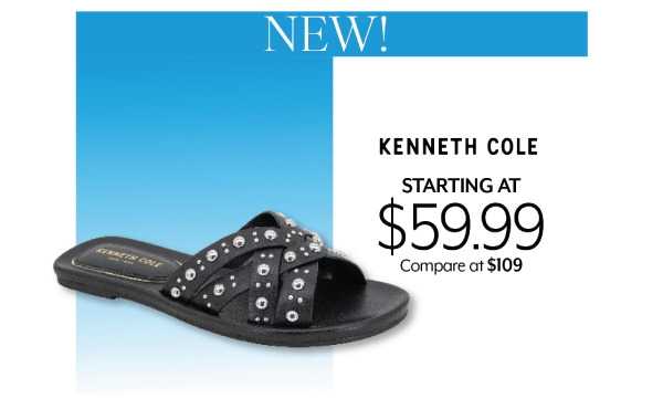 Starting at $59.99 Kenneth Cole