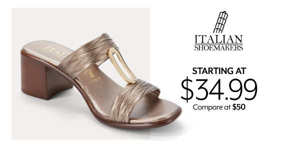 Starting at 34.99 Italian Shoemakers