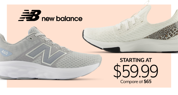 Starting at 59.99 New Balance