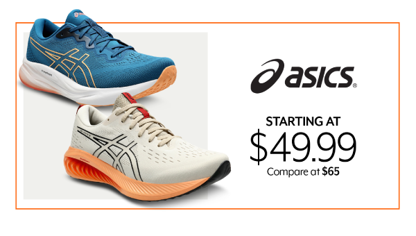 Starting at 49.99 Asics