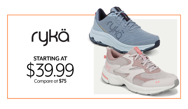 Starting at 39.99 ryka