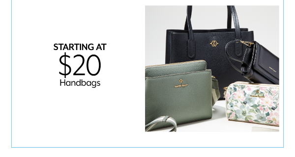 Starting at $20 Handbags