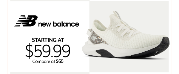 Starting at 59.99 New Balance