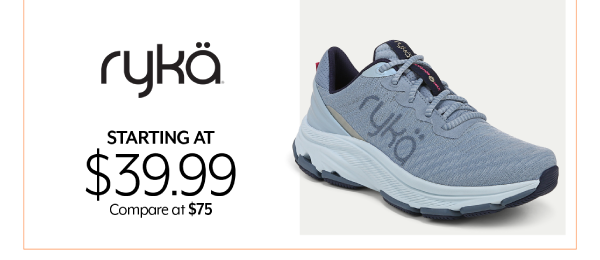 Starting at 39.99 ryka