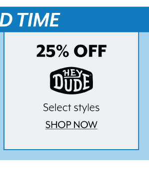 25% Off Hey Dude
