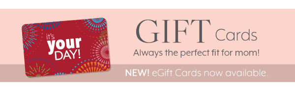 Gift Cards - eGift Cards now available