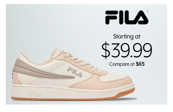 Starting at 39.99 Fila