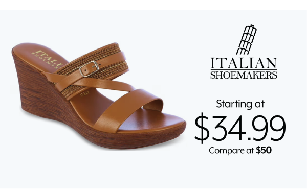Starting at 34.99 Italian Shoemakers