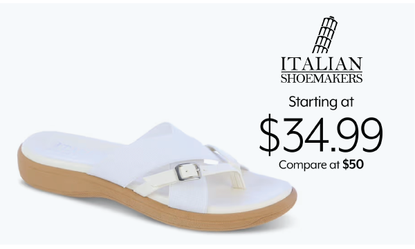 Starting at 34.99 Italian Shoemakers
