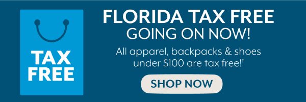 Florida Tax Free - Now through August 31st
