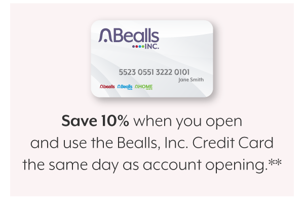 10% off at bealls