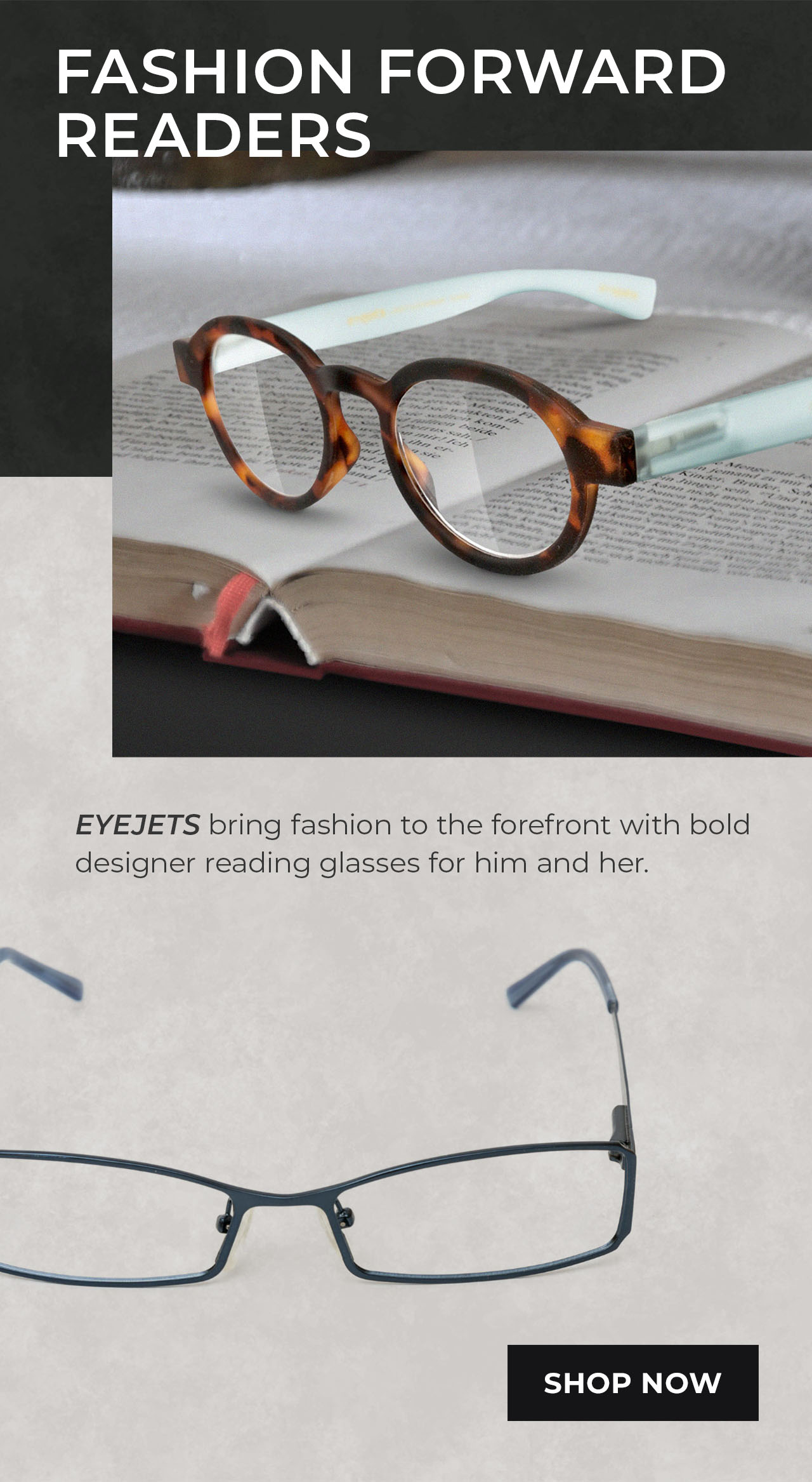 EYEJETS Fashionable Reading Glasses