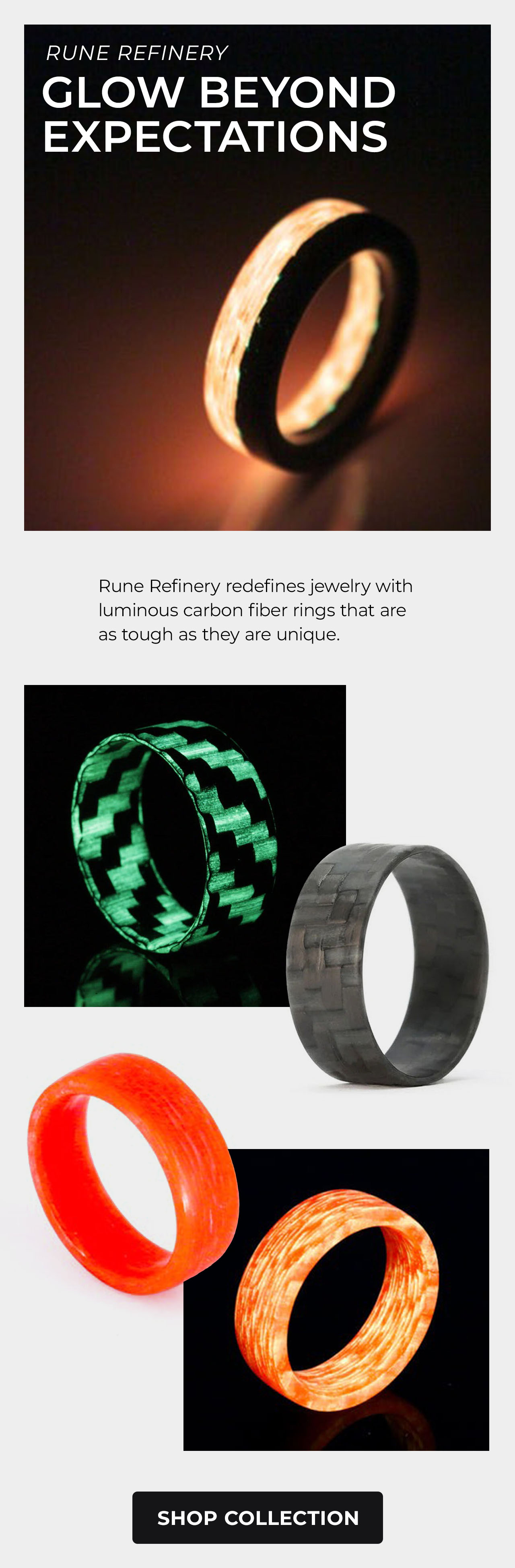 Rune Refinery Carbon Fiber Rings