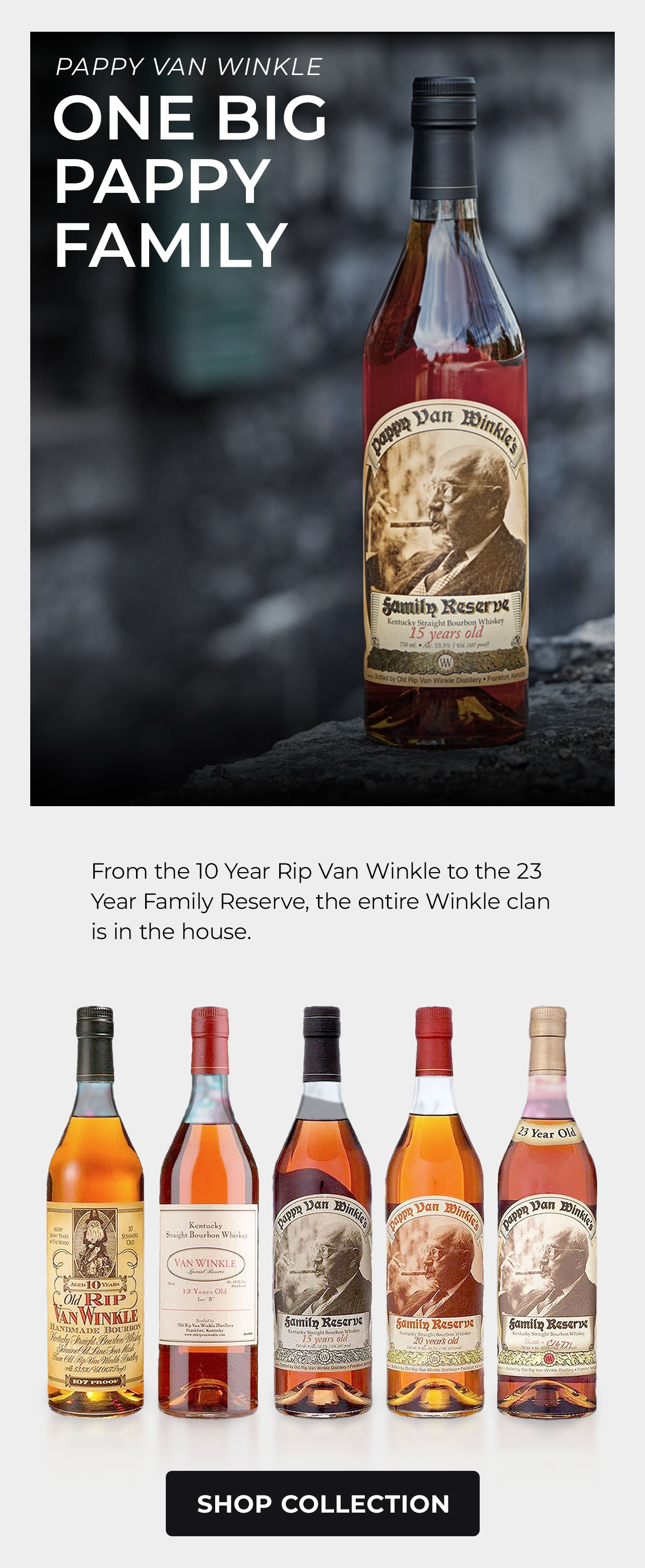 Pappy Van Winkle Bourbon Collection