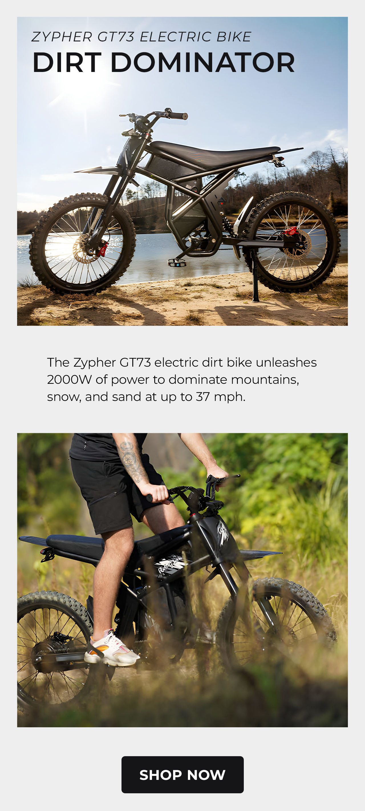Zypher GT73 Electric Bike