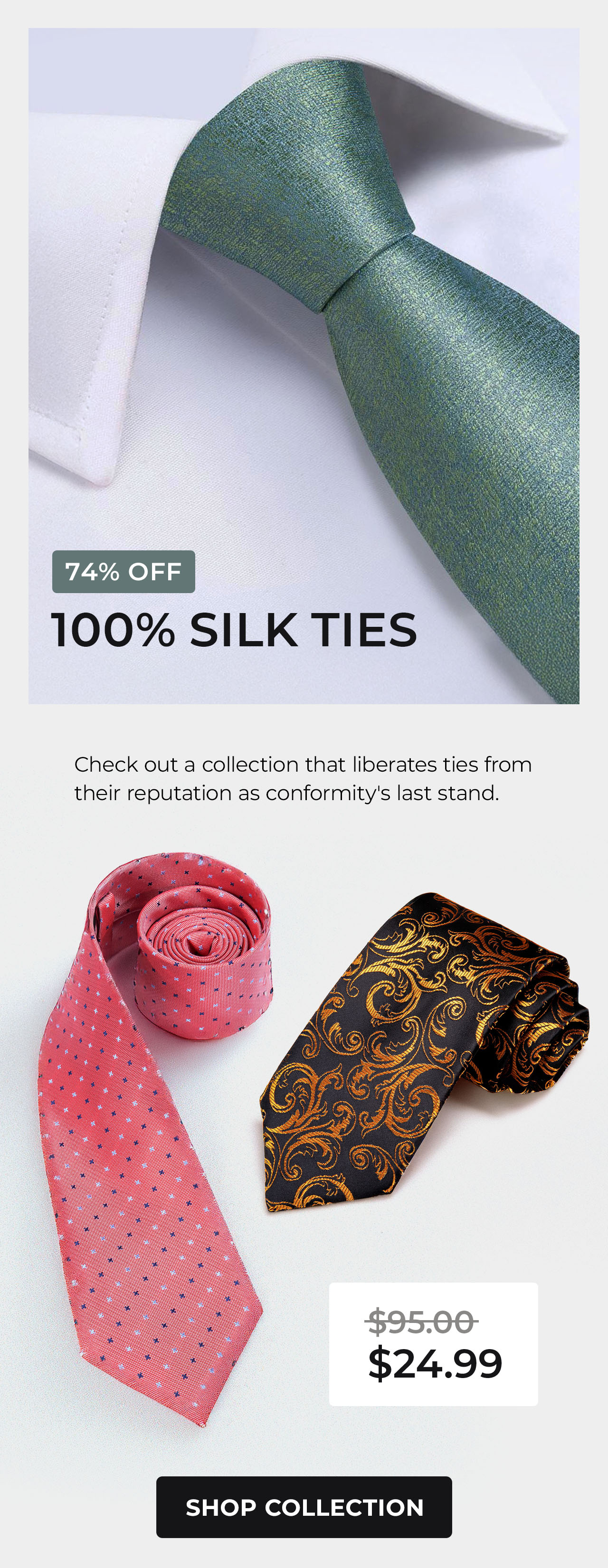 100% Silk Ties